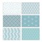 Better Office Products All Occasion Greeting Cards & Envs, 4in. x 6in. 6 Blue Hue Floral Designs, Blank Inside, 100PK 64566 - alternate 1
